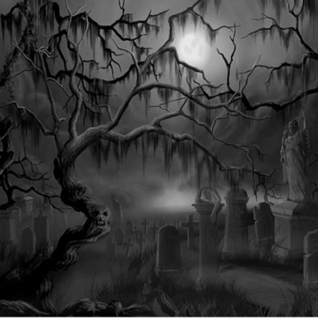 Gif animé gothique cimetière